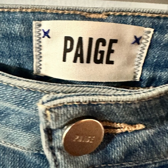 PAIGE Hoxton Ankle in Dezi Destructed distressed skinny ankle jeans 28 - Picture 8 of 13